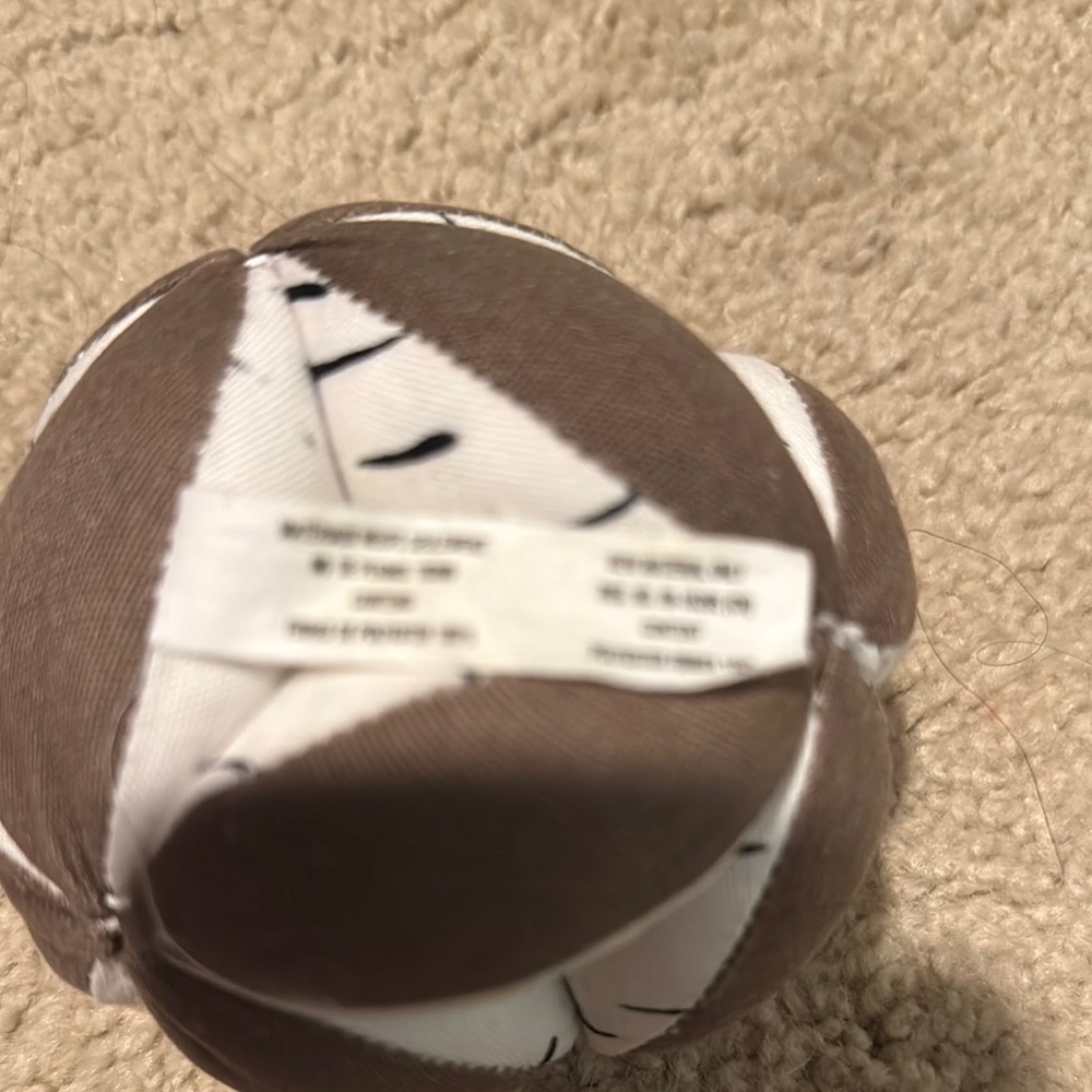 Brown and White Geometric LOVEVELY Sphere Toy - Picture 2 of 3